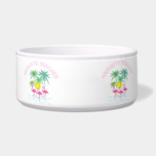 Namaste Beaches Yoga Tropic Cute Doggie Graphic Bowl