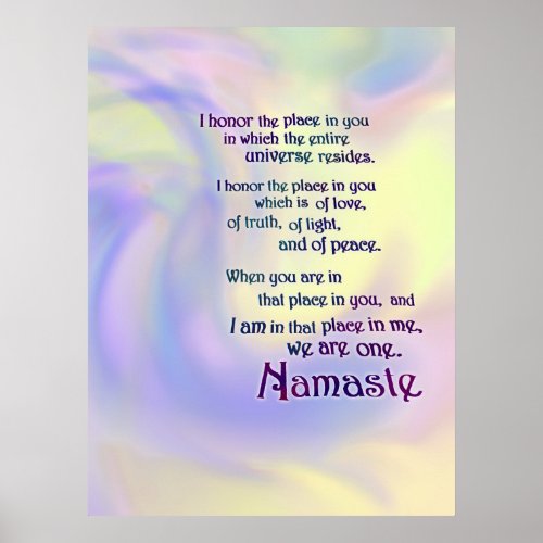 Namaste Blessing Poster