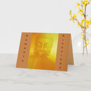Namaste Blessings Folded Greeting Card