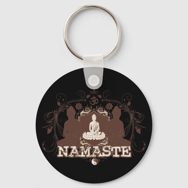 Namaste Buddha Keychain (Front)