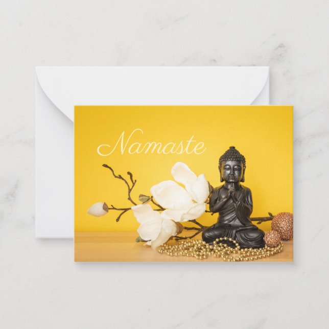 Namaste Buddha Note Card (Front)