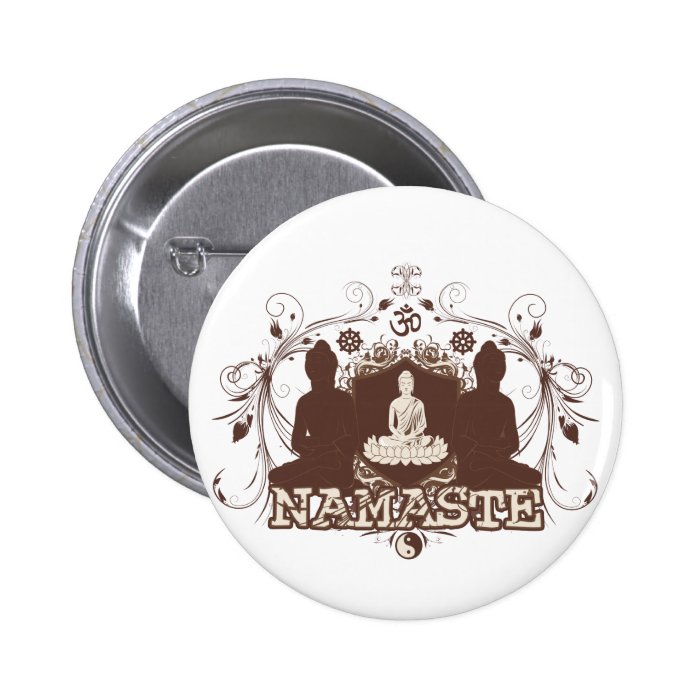 Namaste Buddha Pin