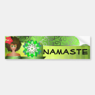 Namaste bumper sticker