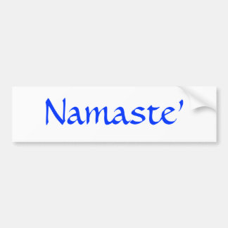 Namaste' Bumper Sticker