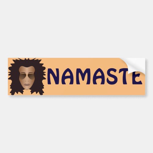 NAMASTE bumper sticker