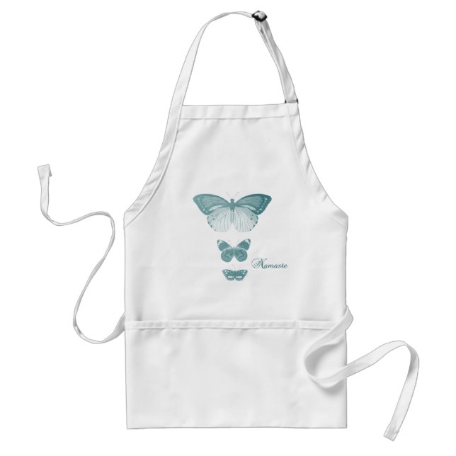 Namaste Butterflies Adult Apron (Front)