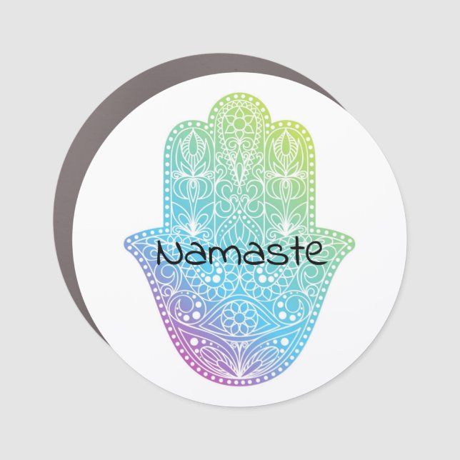 Namaste car magnet (Front)
