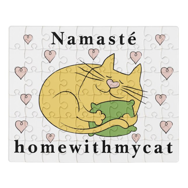 Namasté Cat Jigsaw Puzzle (Puzzle Horizontal)