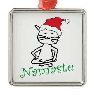 Namaste Cat Ornament