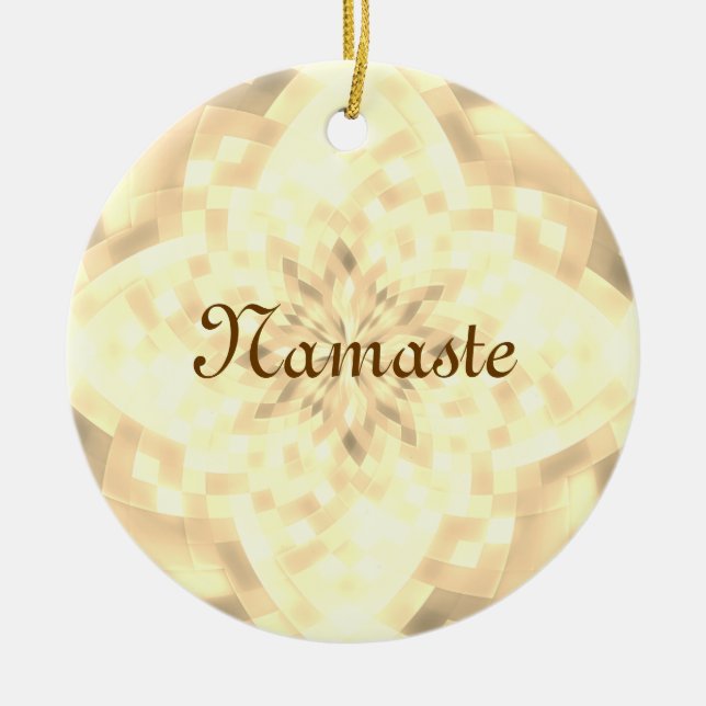Namaste Ceramic Ornament (Front)