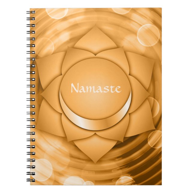 Namaste Chakra Chi Spiritual Zen Personalize Notebook (Front)