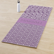 Namaste Circle Geo in Lavender with Custom Name