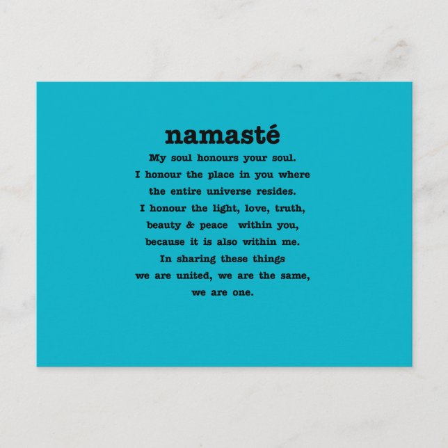 Namaste Collection Postcard (Front)
