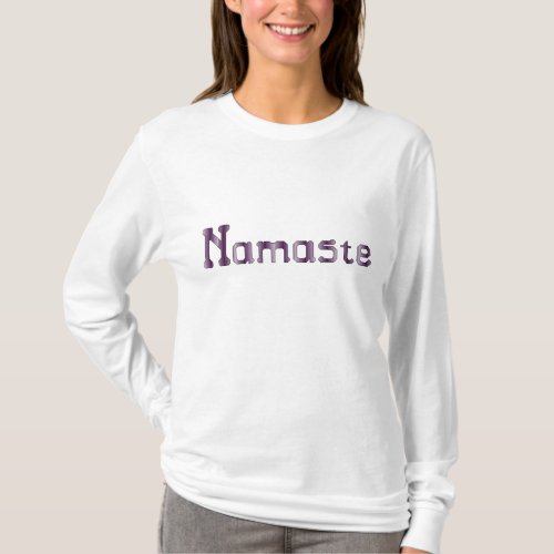 Namaste Cross Stitch T_Shirt