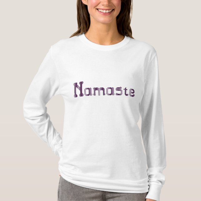 Namaste Cross Stitch T-Shirt (Front)