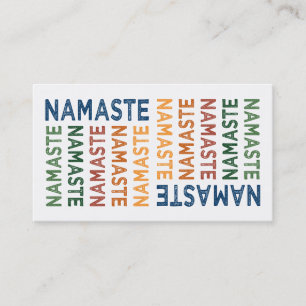 Namaste Cute Colorful Business Card
