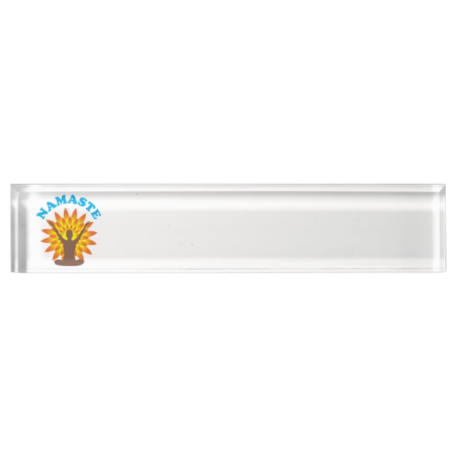 Namaste Desk Name Plate (Front)