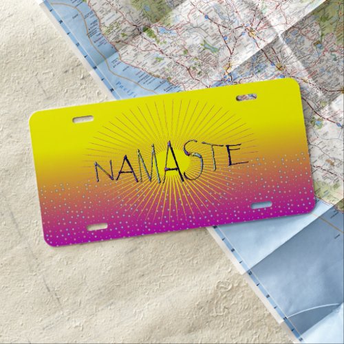 Namaste Divine Spark License Plate