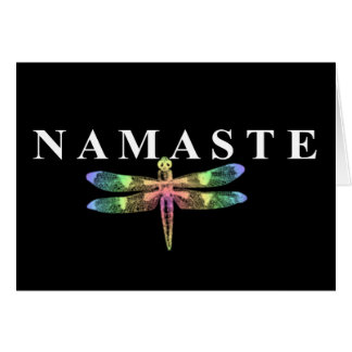 Namaste Dragonfly (Dark Background)
