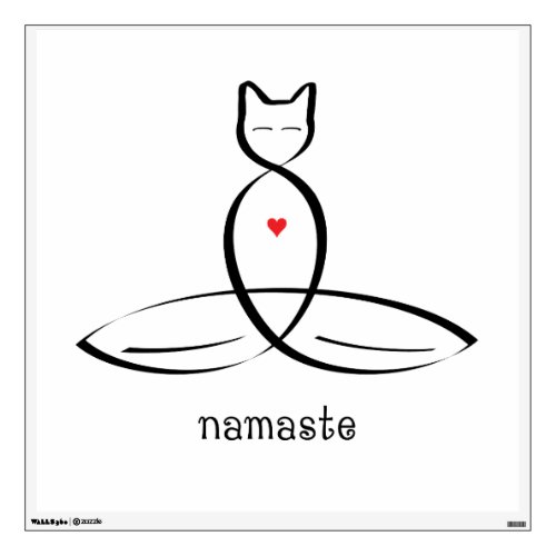 Namaste _ Fancy style text Wall Sticker
