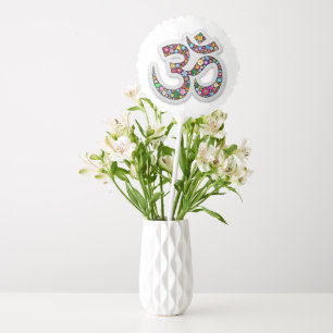 Namaste Floral Symbol Art Balloon