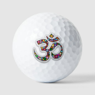 Namaste Floral Symbol Art Golf Balls