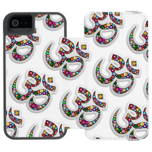 Namaste Floral Symbol Art iPhone SE/5/5s Wallet Case