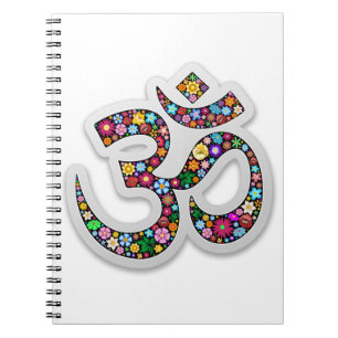 Namaste Floral Symbol Art Notebook