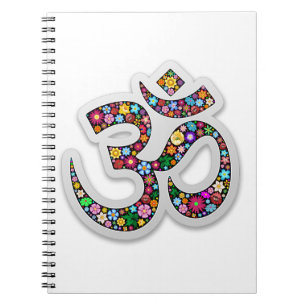 Namaste Floral Symbol Art Notebook