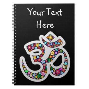 Namaste Floral Symbol Art Notebook