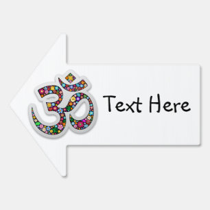 Namaste Floral Symbol Art Sign