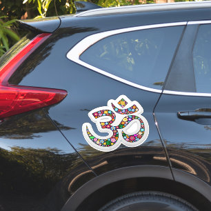 Namaste Floral Symbol Art Sticker