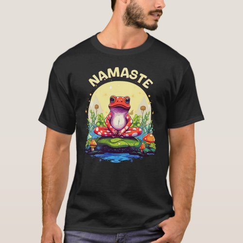 Namaste Frog T_Shirt