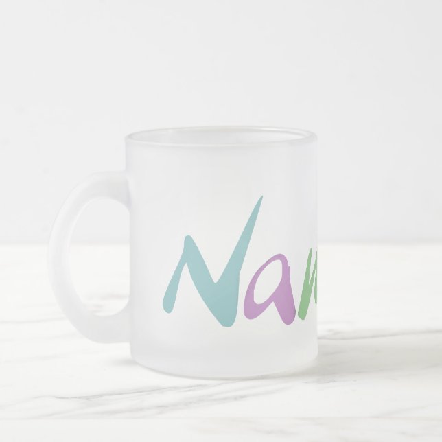 Namaste Frosted Glass Coffee Mug (Left)