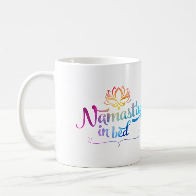 Namaste Funny Quote Mug (Left)