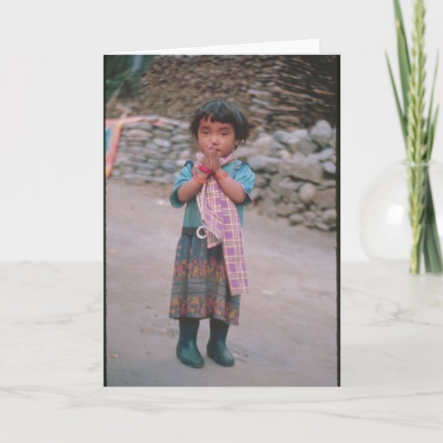 Namaste Girl Card (Front)