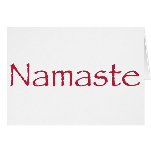 Namaste Greeting Card | Zazzle
