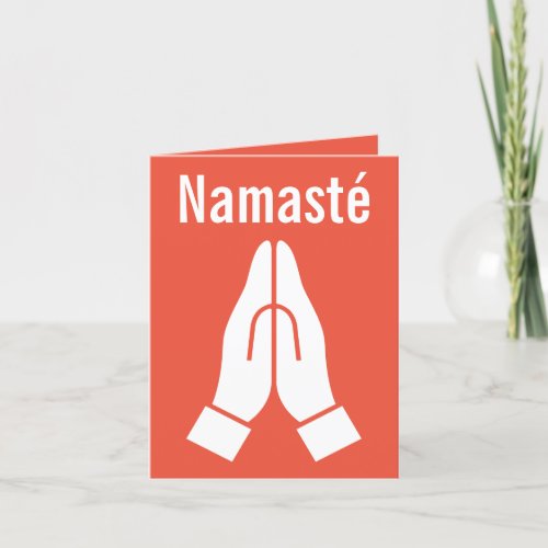 Namast hands together greeting digital download  holiday card