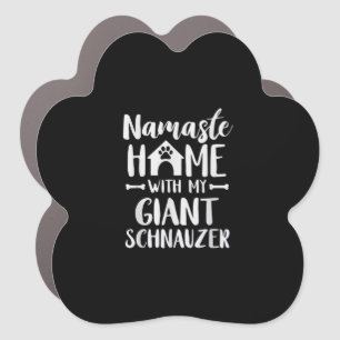 Namaste Home Giant Schnauzer - Schnauzer Lover Car Magnet