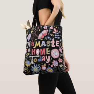 Namaste Home Today Folk Art Floral Tote Bag