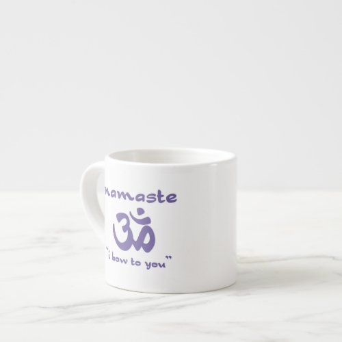 Namaste _ I bow to you in purple Espresso Cup