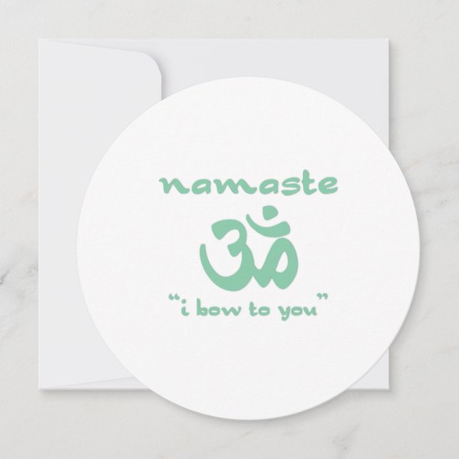 Namaste - I bow to you Invitation (Front)