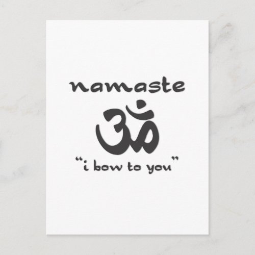 Namaste _ I Bow To You Postcard