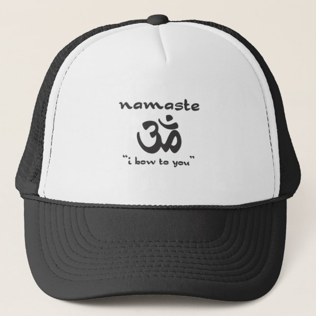 Namaste - I Bow To You Trucker Hat (Front)
