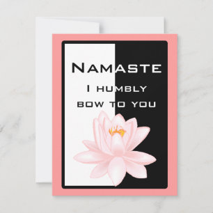 Namaste - I humbly bow to you Invitation