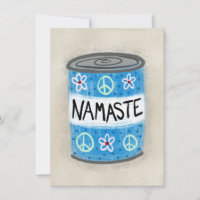 Namaste In A Can Greeting Card