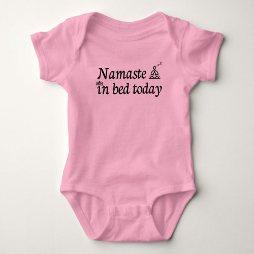 Namaste in Bed Baby Bodysuit