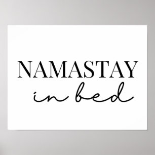 namaste in bed poster