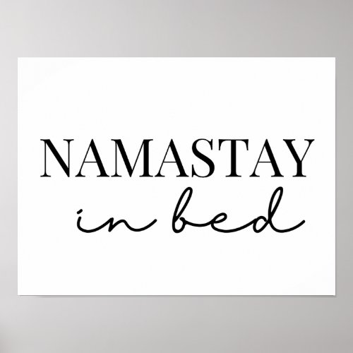 namaste  in  bed poster