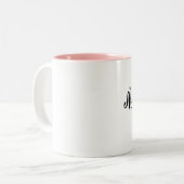 Namaste in Bed Two-Tone Coffee Mug (Front Left)